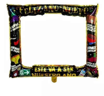 Globo Selfie Impreso Feliz Año Nuevo 81x74cm.