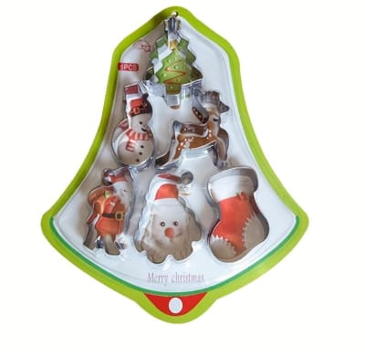 Cortador de galletas Navidad 6 pzs.