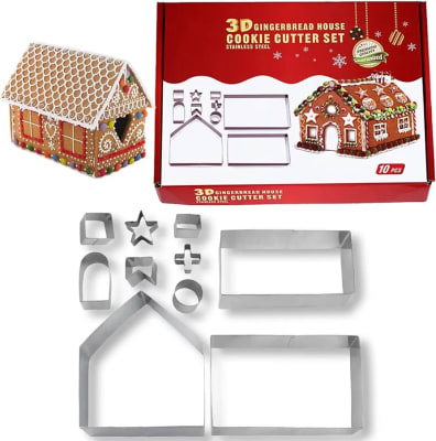 Cortadores Casa Navidad 10 pcs.