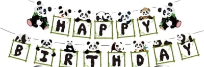 Guirnalda Feliz Cumpleaños Oso Panda