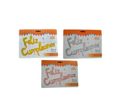 Globo Feliz Cumpleaños Cursiva