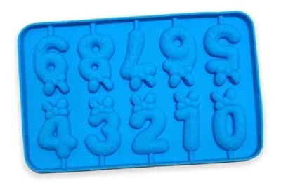 Molde Silicona Numeros Con Moño