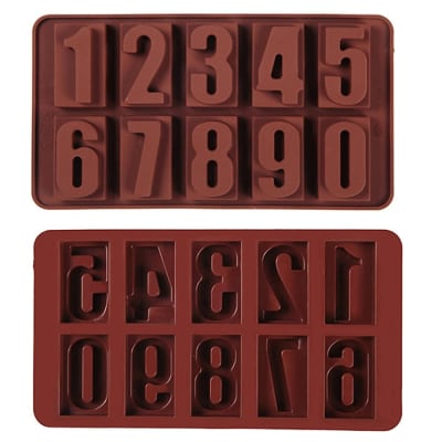 Molde Silicona Numeros