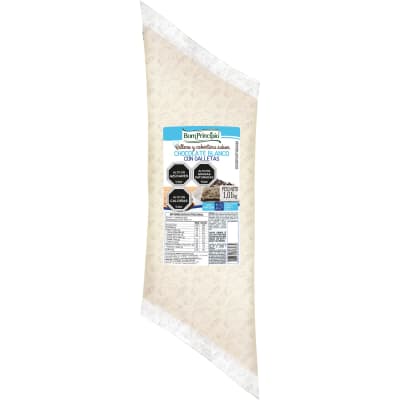 Relleno Chocolate Blanco con Cookies 1kg. Bom Principio