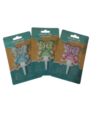 Vela Mariposa x 1 unidad