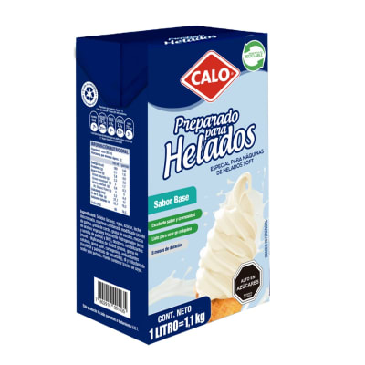Preparado Para Helados Soft Base 1lt. Calo.