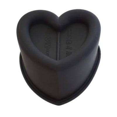 Molde Silicona Corazon para Queque chico 1pza.
