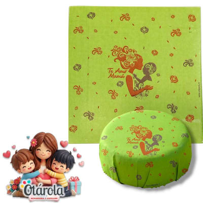 Papel Alfajor Mama Verde Pistacho 100u.