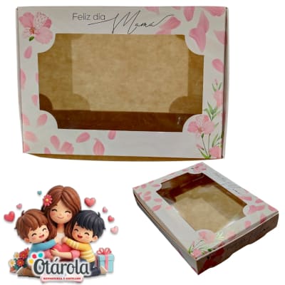 Caja MAMA 6 Alfajor Flor Petalos Rosa 1u.