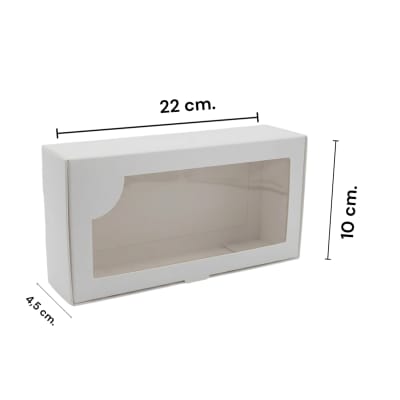 Caja Rectangular Blanca 1u.