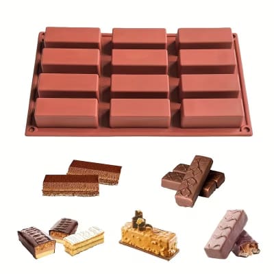 Molde Silicona Barras 12 Divisiones2