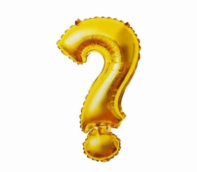 Globo Foil Dorado Signo de Interrogacion ? 26