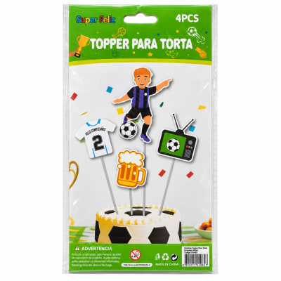 Toppers Feliz Cumpleaños 4 Piezas.1