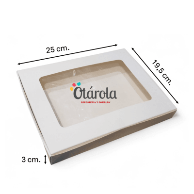 Caja para 12 Alfajor Extendidos Blanca 50u.