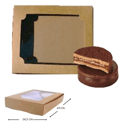 Caja 4 Alfajor Cafe 1u.