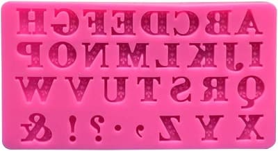Molde Silicona para fondant letras1