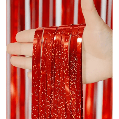 Cortina Holografica Rojo 1u.1