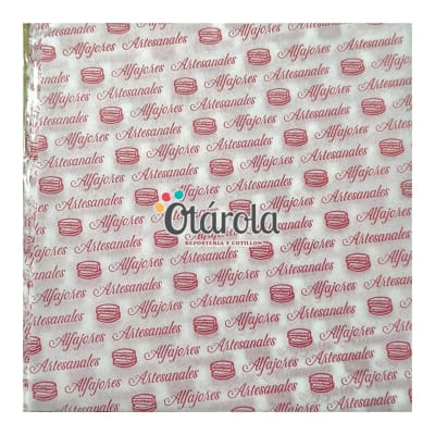 Papel Alfajor Diseño Rojo x 100 u.1