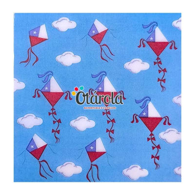 Papel Alfajor Fiestas Patrias Volantin 100u.