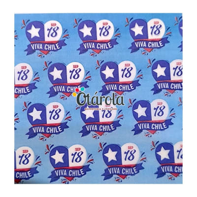 Papel Alfajor Fiestas Patrias VIva Chile 100u.