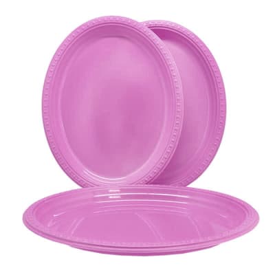 Bandeja Plastica Ovalada Lila X3und