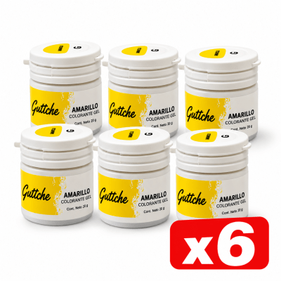 Gel Guttche Amarillo (6x20grs)1