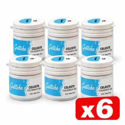 Gel Guttche Celeste (6x20grs)1