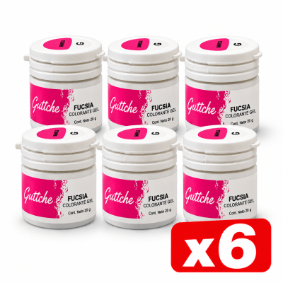 Gel Guttche Fucsia (6x20grs)1