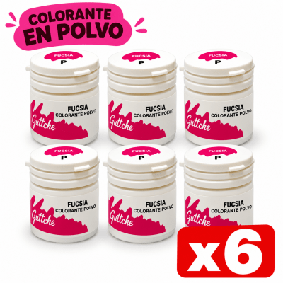 Colorante En Polvo Fucsia Guttche (6x15grs)1