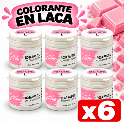 Laca Guttche Rosa Pastel (6x15grs)1
