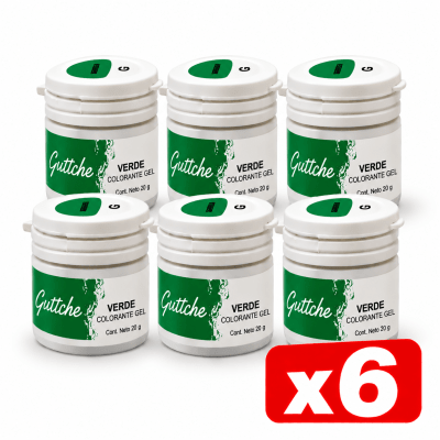 Gel Guttche Verde (6x20grs)1
