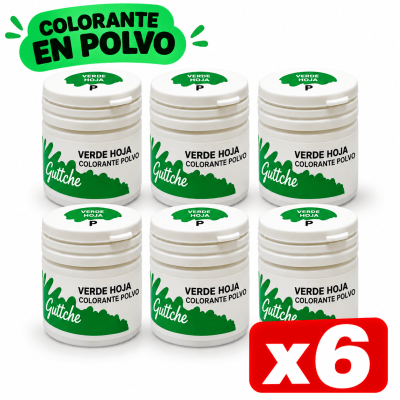 Colorante En Polvo Verde Hoja Guttche (6x15grs)1