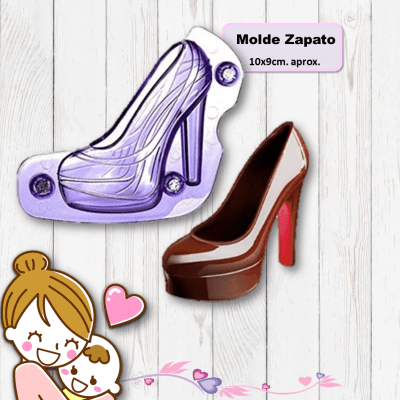 Molde acrilico zapato 1pza