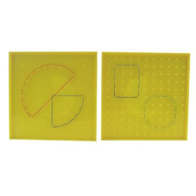 GEOPLANO DOBLE 21X21 CM