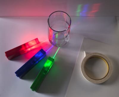 SET DE LUCES LED LIGHT BLOX - ROJO, VERDE Y AZUL