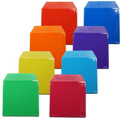 PLACAS DE COLORES 8 UNIDADES