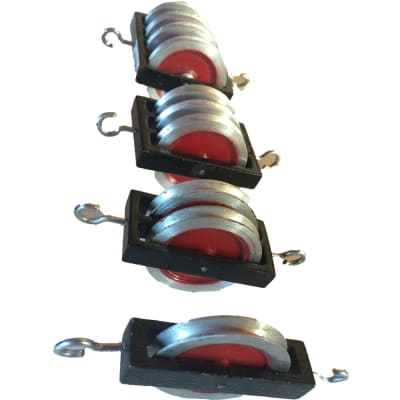 POLEA ALUMINIO PARALELA CON GANCHO