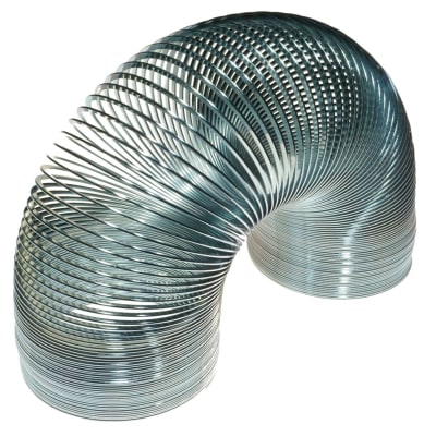 RESORTE TIPO SLINKY. LARGO: 11CM, DIÁMETRO: 7,6CM