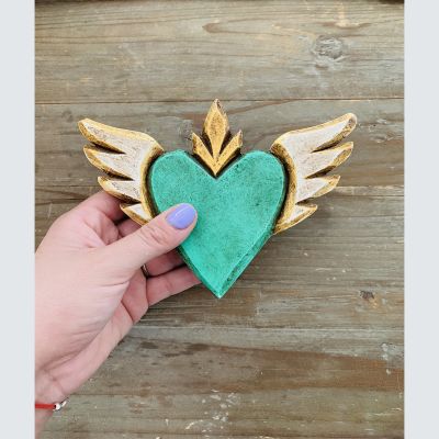 Corazón Madera Alas Corazón Madera Alas