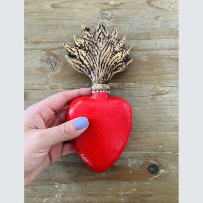 Corazón Rojo Llama Dorada Corazón Rojo Llama Dorada