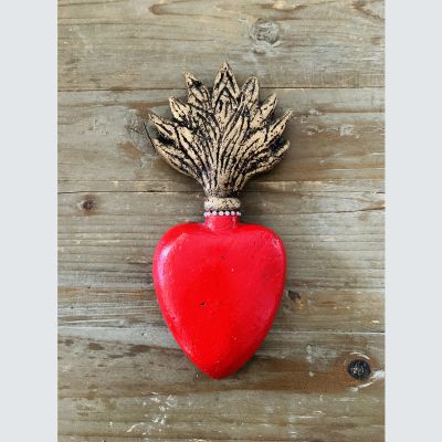 Corazón Rojo Llama Dorada Corazón Rojo Llama Dorada
