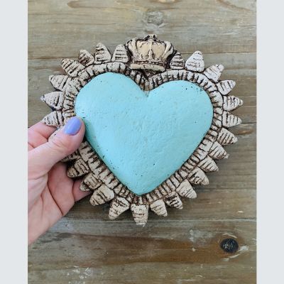 Corazón Corona Turquesa Corazón Corona Turquesa