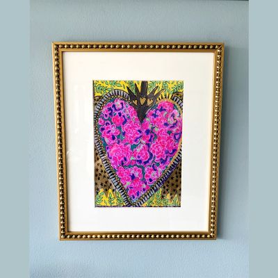 SALE - Corazón Flores Fucsia SALE - Corazón Flores Fucsia