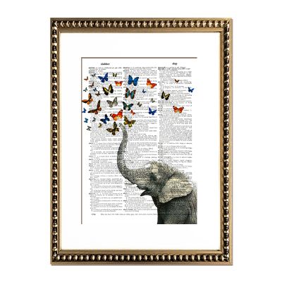 Elefante con Mariposas Elefante con Mariposas