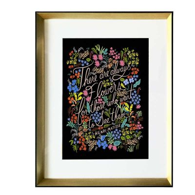 Las Flores & Letras Black Las Flores & Letras Black