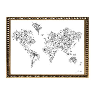 Mapa Mundi de Flores Mapa Mundi de Flores