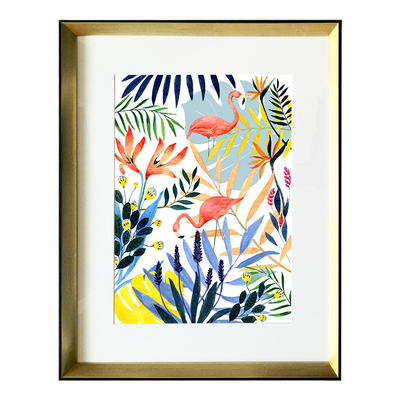 Cuadro Flamencos Floral Cuadro Flamencos Floral