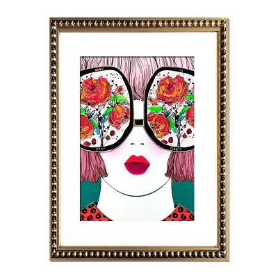 Mujer Anteojos Color Mujer Anteojos Color