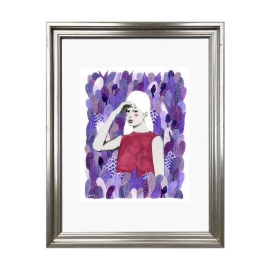 Mujer en hojas Mujer en hojas