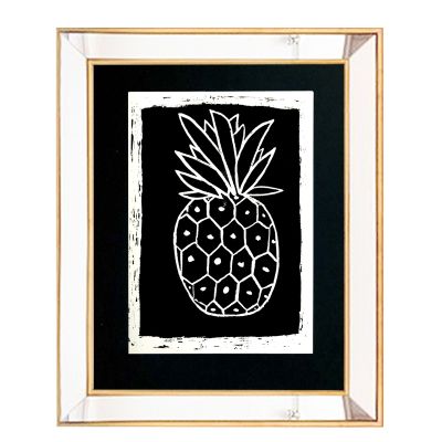 Piña Blanco & Negro Espejo Piña Blanco & Negro Espejo